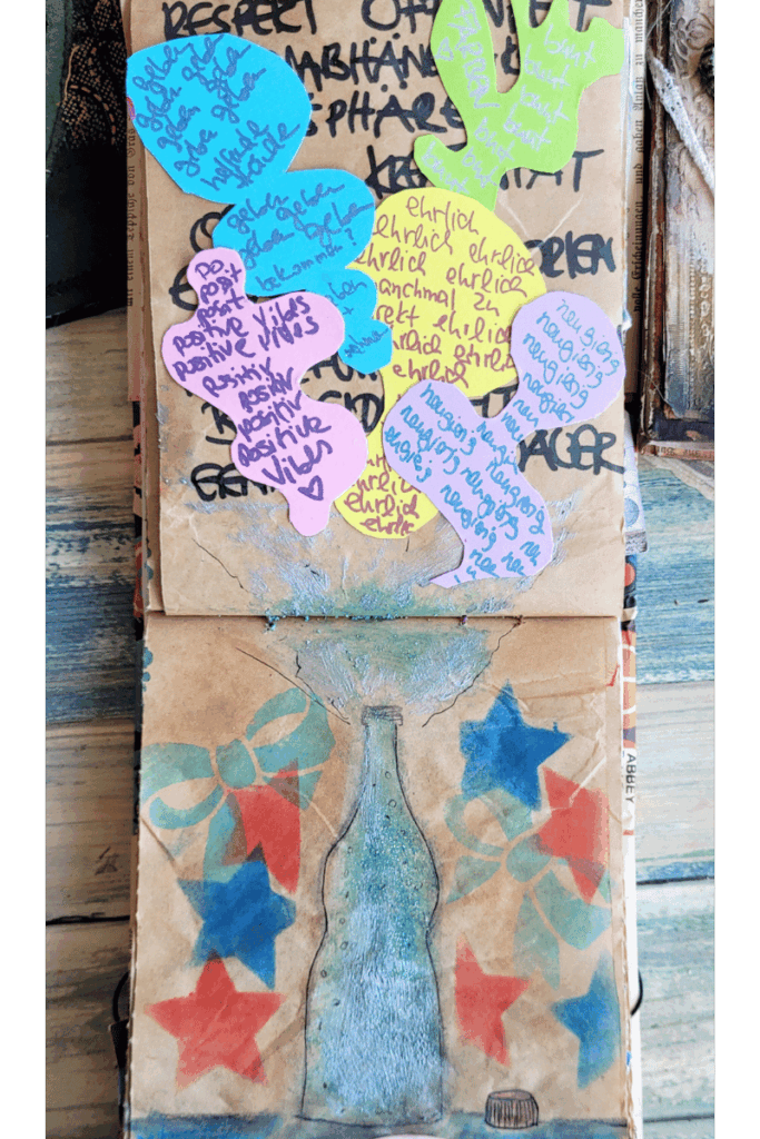 Sprudelideen mit Schriftblasen